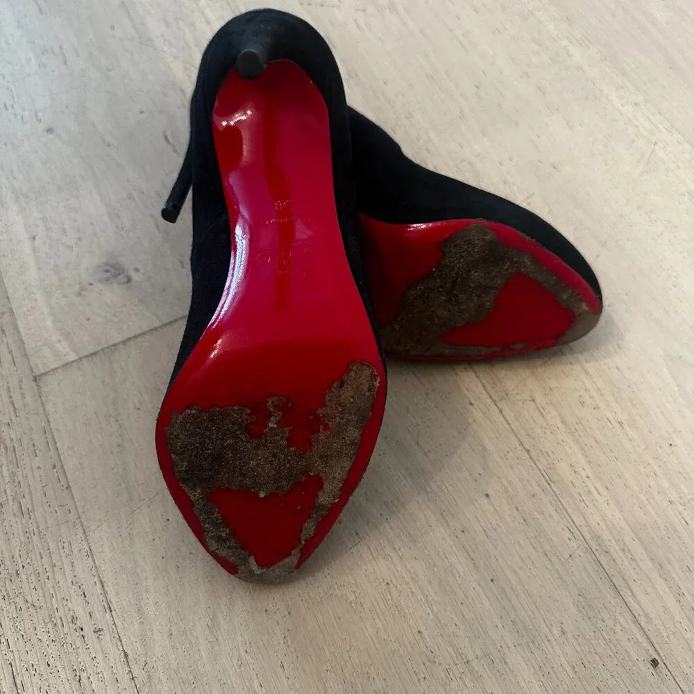 Christian Louboutin TPoppins SUEDE Pumps 100 mm - Picture 6 of 6